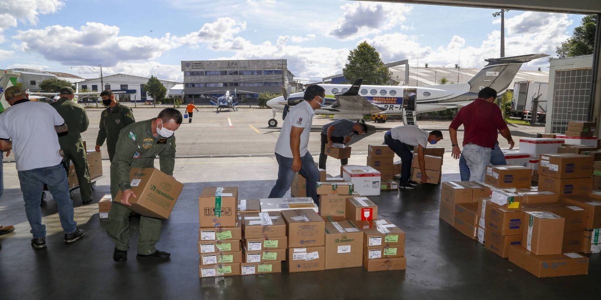 Paraná envia maior quantitativo de insumos em 24h desde o início da pandemia