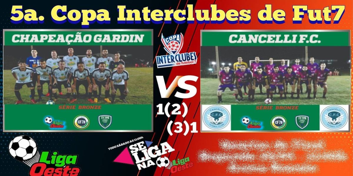Cancelli FC vence Gardin nos shoot-out e garante vaga na final da 5ª Copa Interclubes Bronze