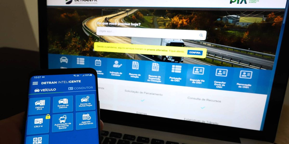 Atendimentos online do Detran/PR crescem quase 60% no primeiro trimestre