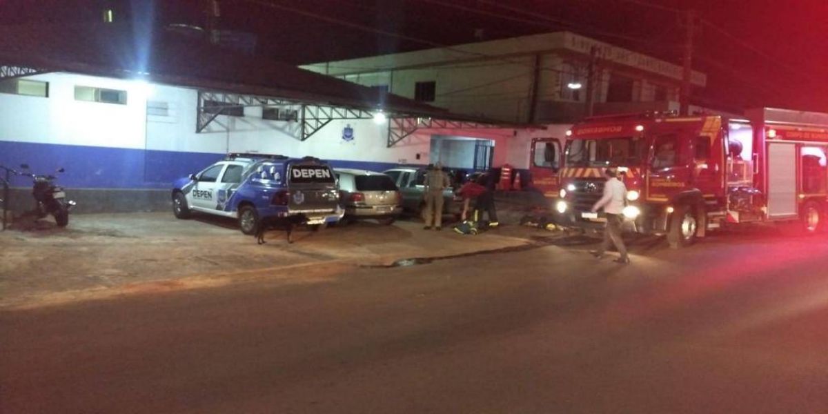 Incêndio é registrado na cadeia pública de Marechal Cândido Rondon