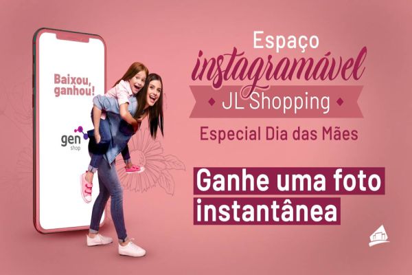 Dia das Mães: shopping cria espaço instagramável para presenteá-las com fotografias