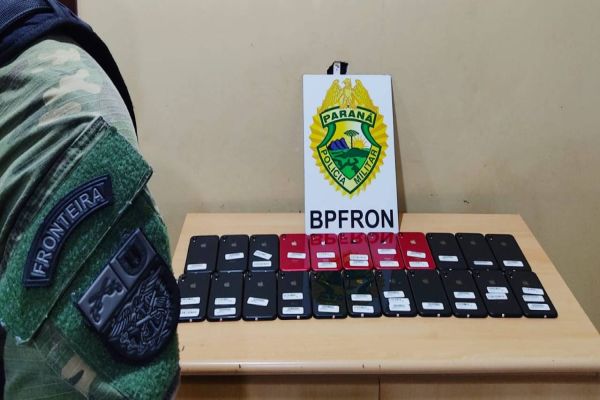 BPFRON apreende estimulantes e celulares contrabandeados em ônibus em Cascavel