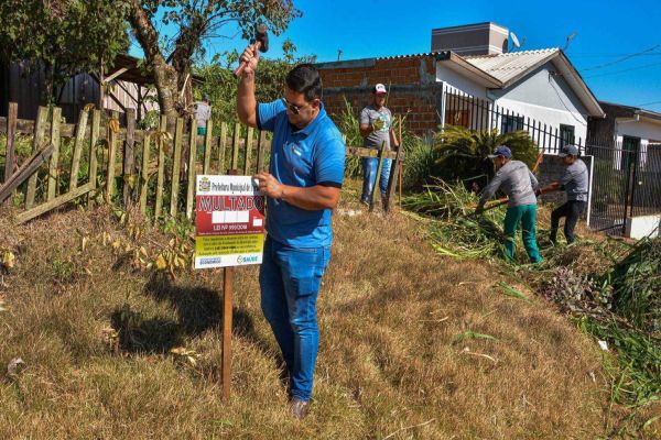 Multa é aplicada em terreno irregular de Corbélia