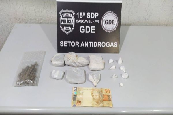 Homem é detido por tráfico de drogas no Bairro Santo Onofre
