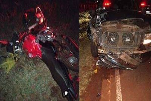 Motociclista perde a vida após colisão contra caminhonete em Tupãssi