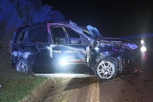 Jovem morre após capotamento nas proximidades do contorno oeste na BR 467 em Cascavel