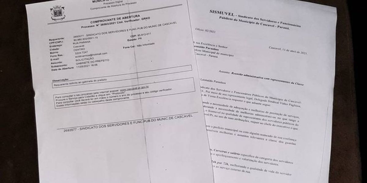 Sismuvel oficializa pedido de reunião com Leonaldo Paranhos, em busca de melhorias para a classe