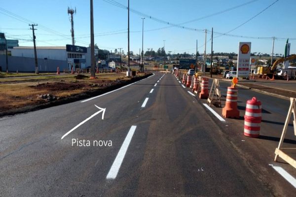 Imagem referente a notícia: Ecocataratas libera nesta sexta (14), o tráfego na nova pista de acesso ao Trevo Cataratas