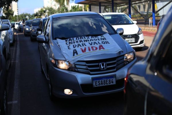 Profissionais de Enfermagem de Cascavel realizam mobilização em prol do piso salarial nacional