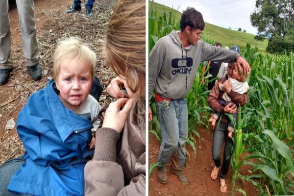 Imagem referente a notícia: Criança que estava desaparecida foi encontrada com vida no sudoeste