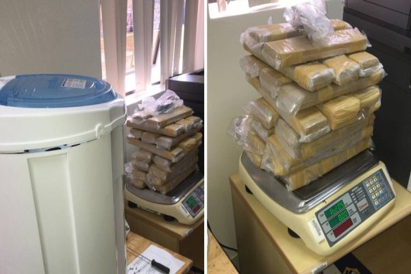 Polícia Federal apreende 16kg de maconha escondida dentro de centrífuga em Foz do Iguaçu/PR