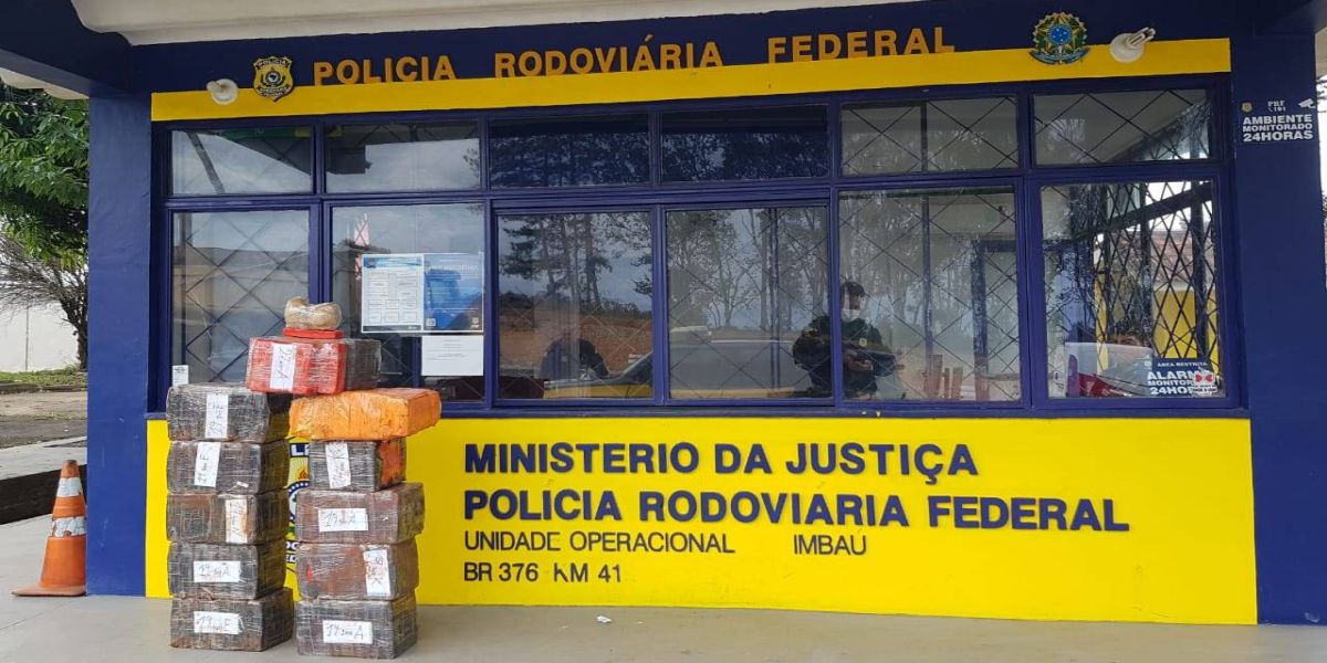 PRF apreende mais de 200 kg de maconha no Paraná