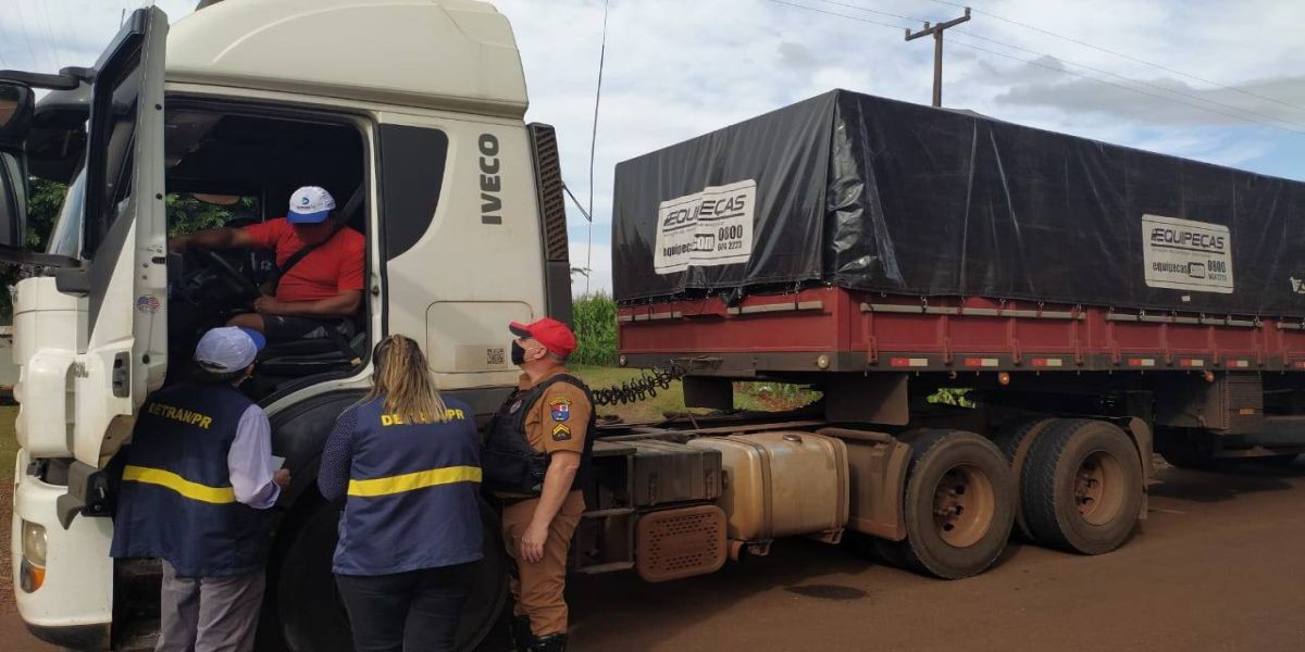 Blitz Educativa sobre segurança no trânsito é realizada na PR-486 em Espigão Azul