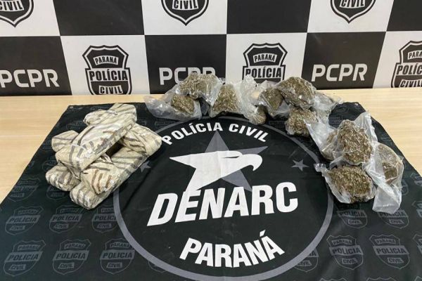 Denarc Cascavel apreende adolescente de 16 anos com 3,6 quilos de maconha
