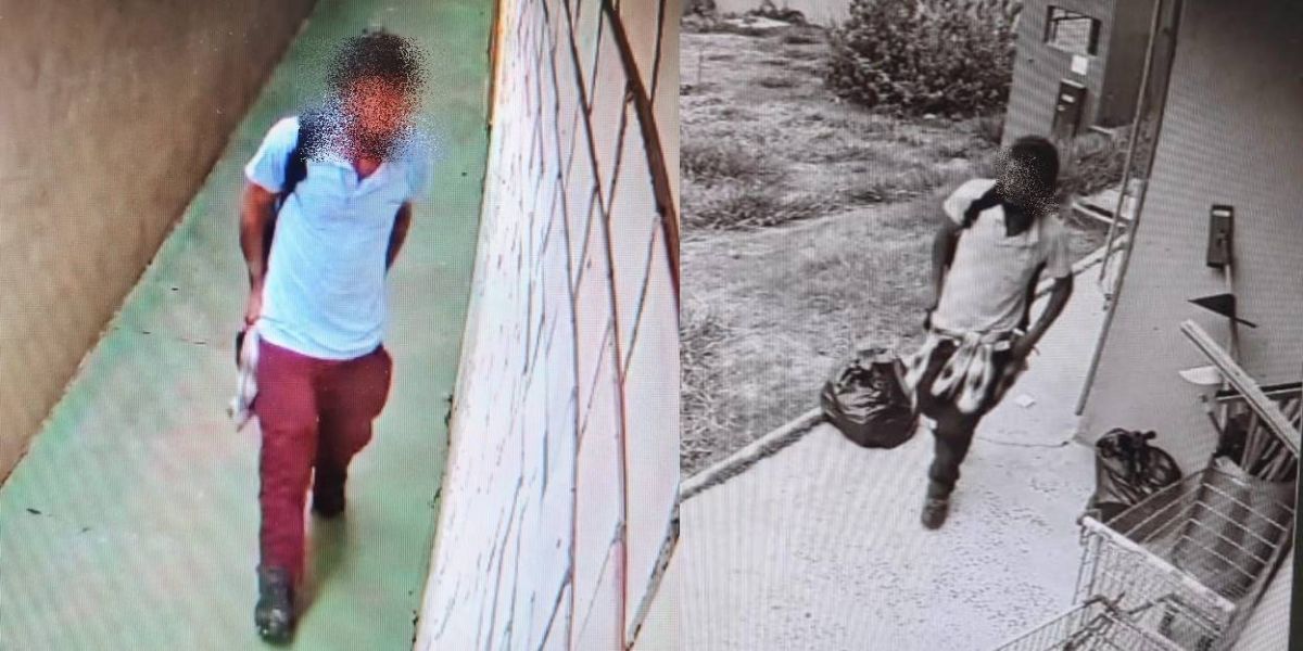 Câmera de segurança flagra furto de celular no Escola Professora Michalina no Bairro Claudete