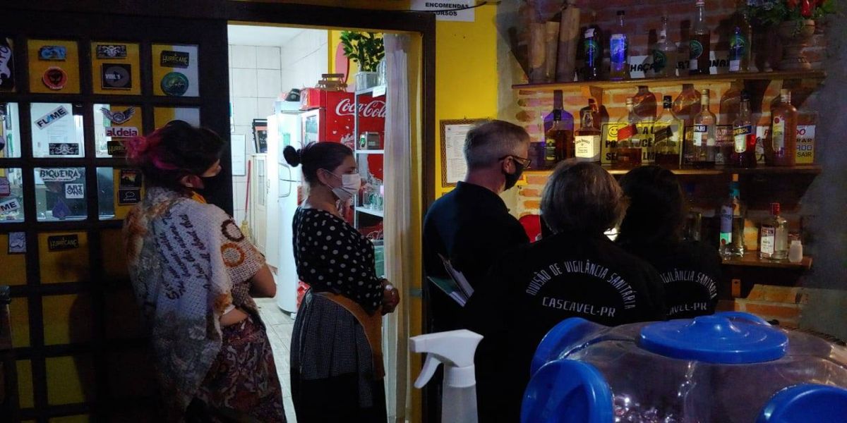Covid-19: Fiscalização vistoria mais 27 estabelecimentos em Cascavel