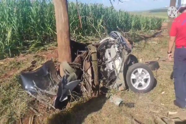 Gravíssimo acidente de trânsito é registrado na PR-574 entre Cafelândia e Penha