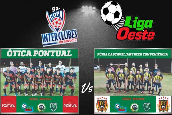Acontece nesta quarta (10), a grande final da 5ª Copa Interclubes de Futebol 7 - Serie Bronze