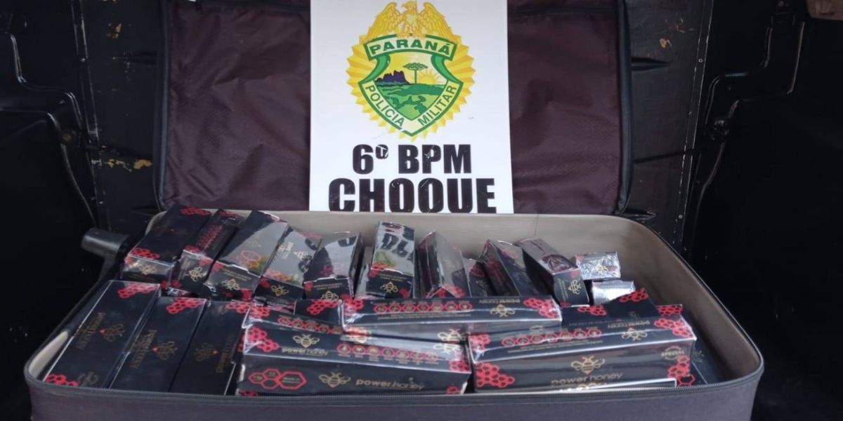 Mulher é detida com 117 unidades de “Mel do Amor” na Rodoviária de Cascavel