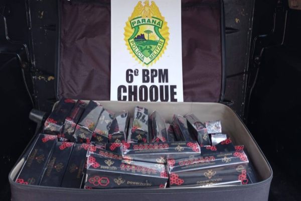 Mulher é detida com 117 unidades de “Mel do Amor” na Rodoviária de Cascavel