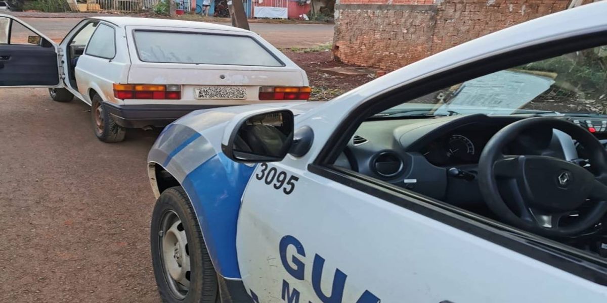 Guarda Municipal recupera veículo furtado em Anahy no Bairro Floresta