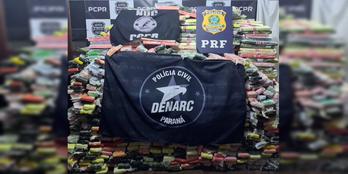 Denarc apreende 1.650 quilos em bagageiro de ônibus em Cascavel