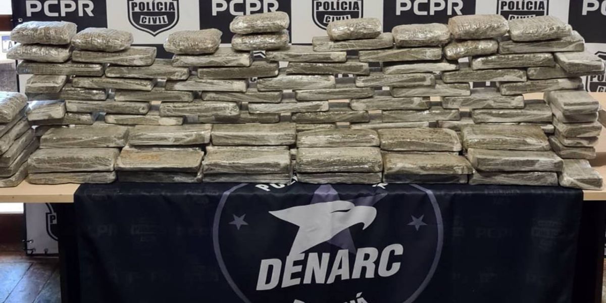 Denarc Cascavel realiza apreensão de maconha 74kg de maconha