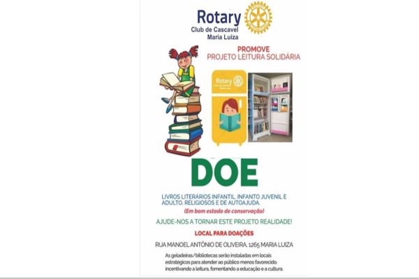 Leitura Solidária vai disponibilizar livros em geladeiras