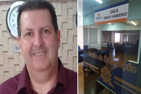 Rede Harbor homenageia "Sérgio Vanderlei" com seu nome no Salão de convenções em Cascavel