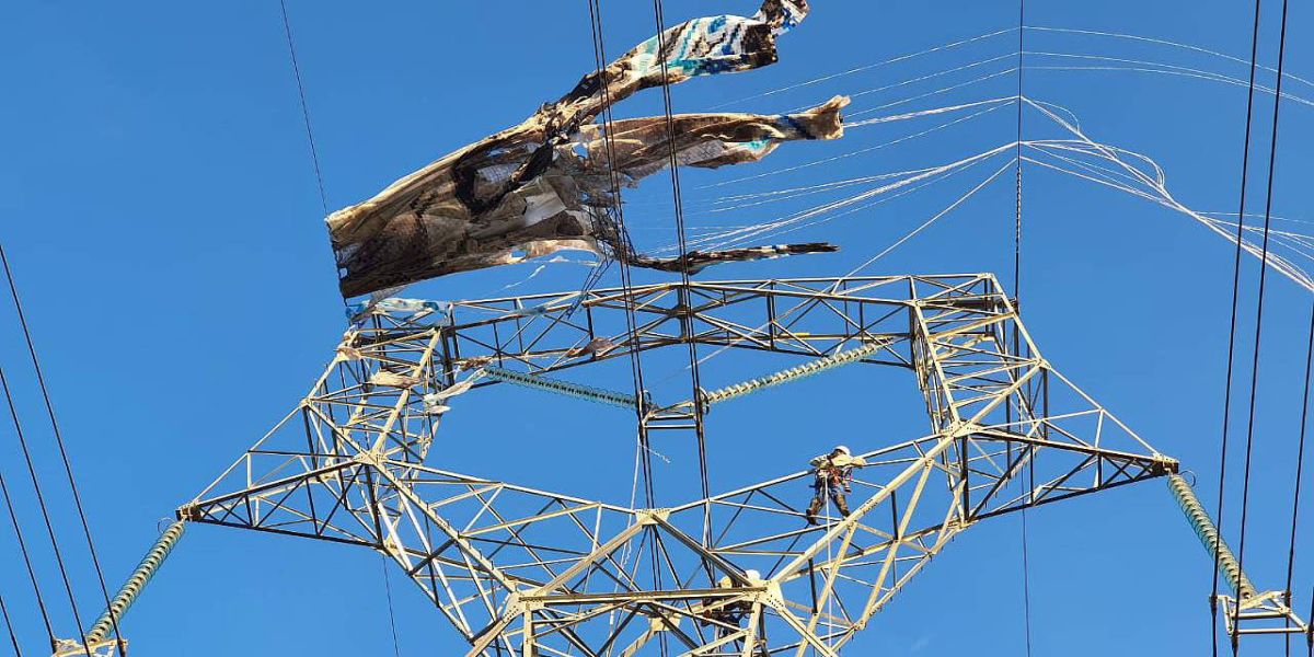 Copel alerta sobre risco de balões e pipas para a rede elétrica