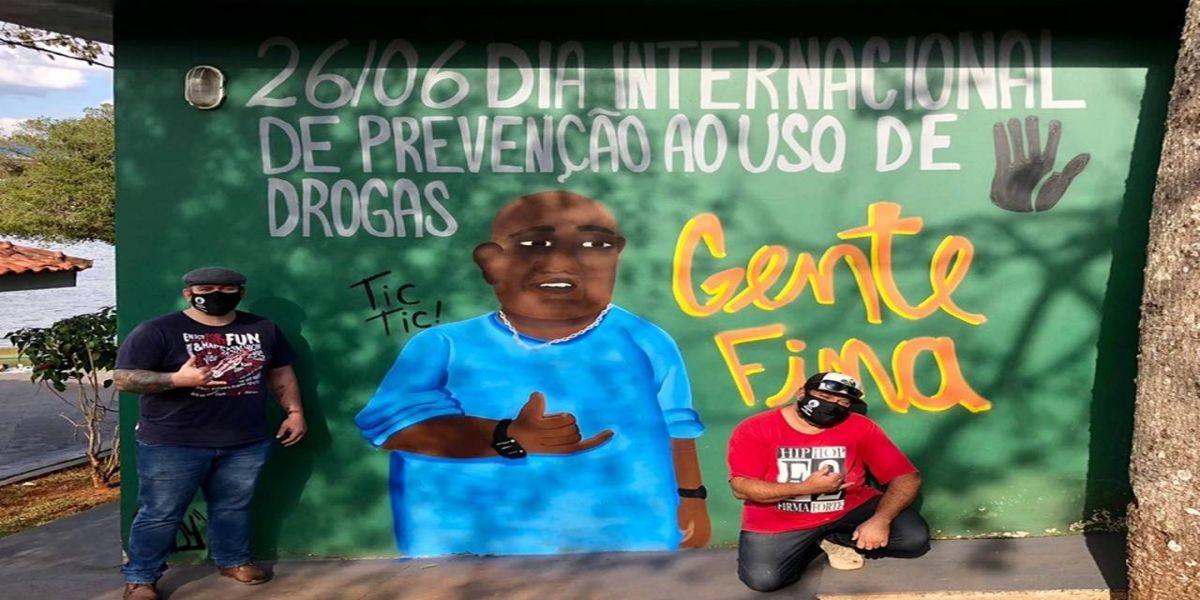 Ação no Lago Municipal marca o dia contra o abuso de drogas