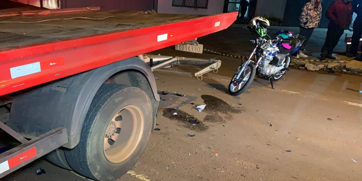 Motociclista fica em estado gravíssimo após colisão de trânsito na marginal da PRc-467 em Cascavel