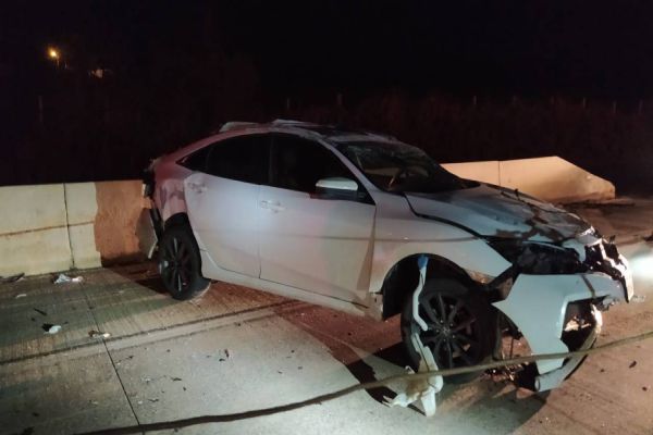 Duas pessoas ficam gravemente feridas após capotamento seguido de atropelamento na BR-163