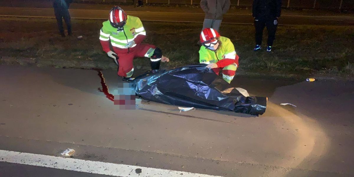 Homem morre atropelado após sair de supermercado na rodovia BR-277 em Cascavel