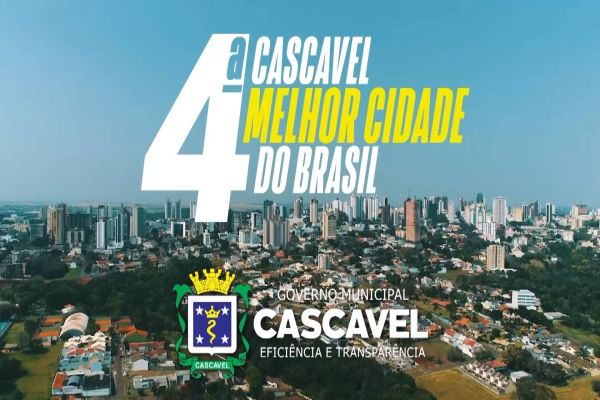 Imagem referente a notícia: Mais de 400 obras transformaram Cascavel na 4ª melhor cidade do Brasil em planejamento e urbanismo
