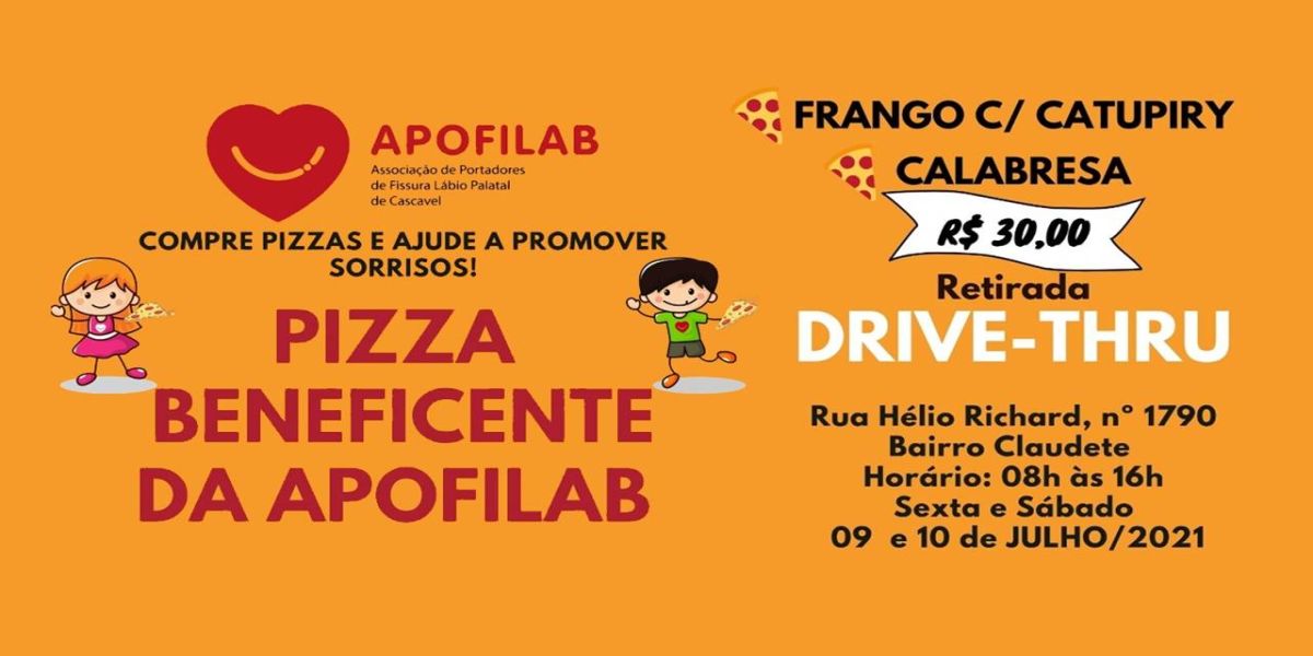 Apofilab promove mais uma edição da Pizza Beneficente "Ajude Promover Sorrisos"
