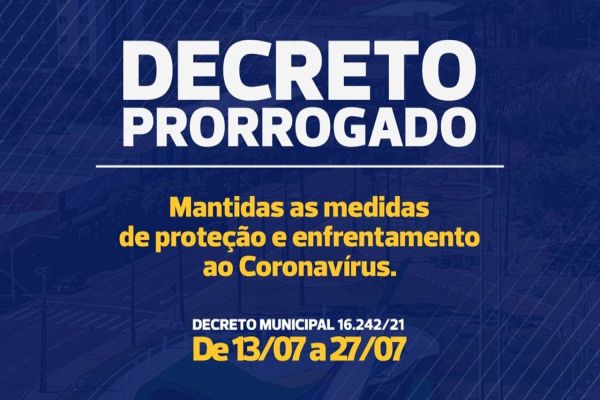 Imagem referente a notícia: Covid-19: Decreto de combate ao coronavírus é prorrogado em Cascavel