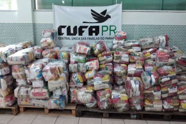 Cufa Foz recebe oito toneladas de alimentos para famílias em situação de vulnerabilidade