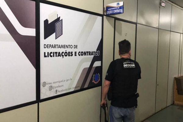 Imagem referente a notícia: Polícia Civil mira organização criminosa envolvida em fraudes de processos licitatórios