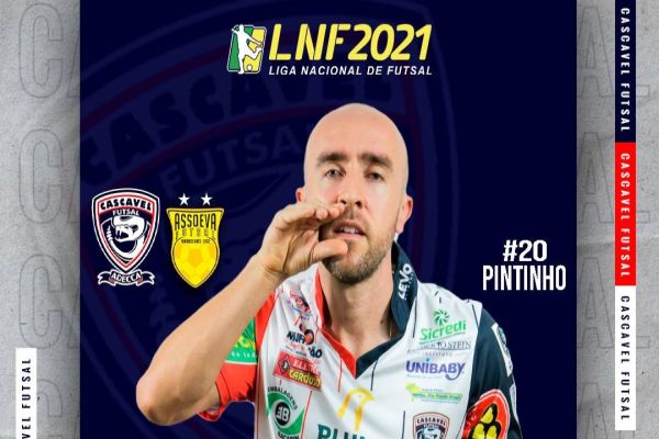 Cascavel Futsal recebe a Assoeva no Ginásio da Neva neste sábado pela Liga Nacional