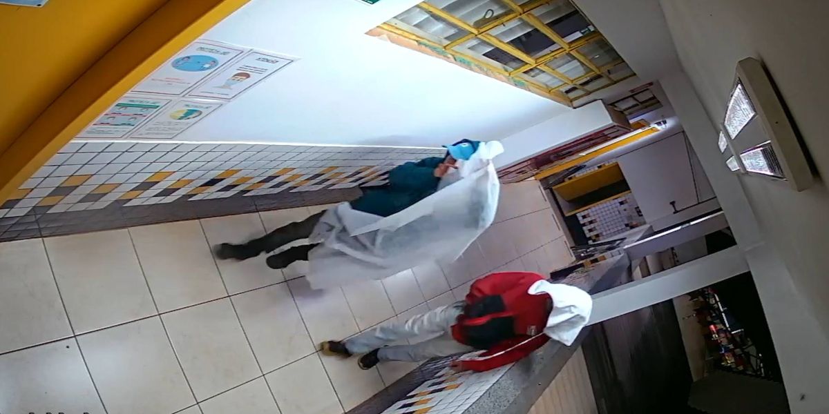 Semed divulga imagens para auxiliar na identificação de criminosos que assaltaram escola e CMEI