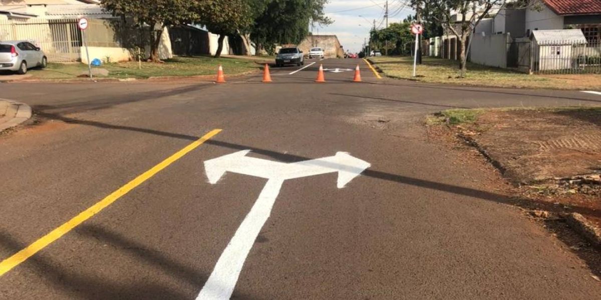Rua Nova Santa Rosa, no Bairro Pacaembu, passa a ter sentido único entre a Chile e a Venezuela