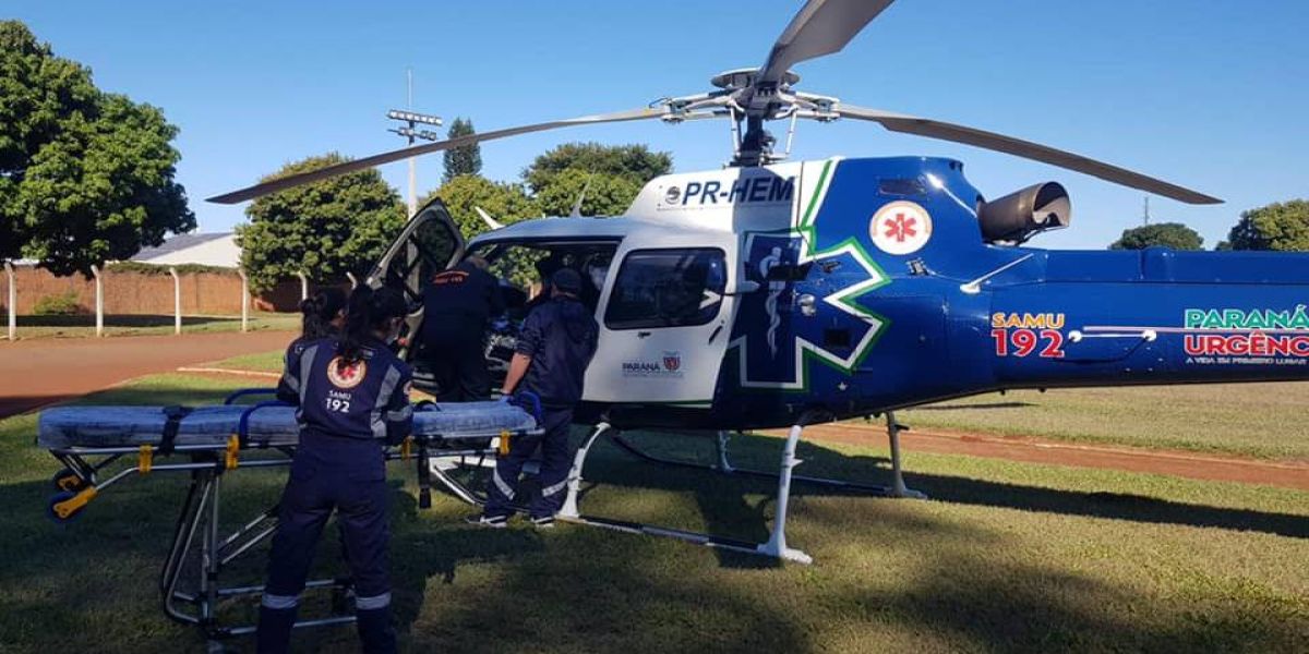 Bebê de um ano e seis meses é transferido de Palotina a Cascavel