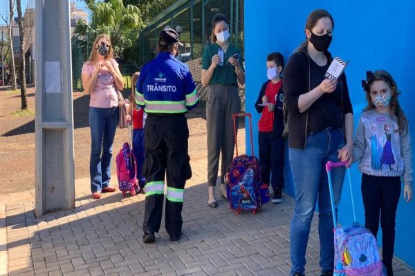 Comunidade aprova volta às aulas com educação de trânsito em Cascavel