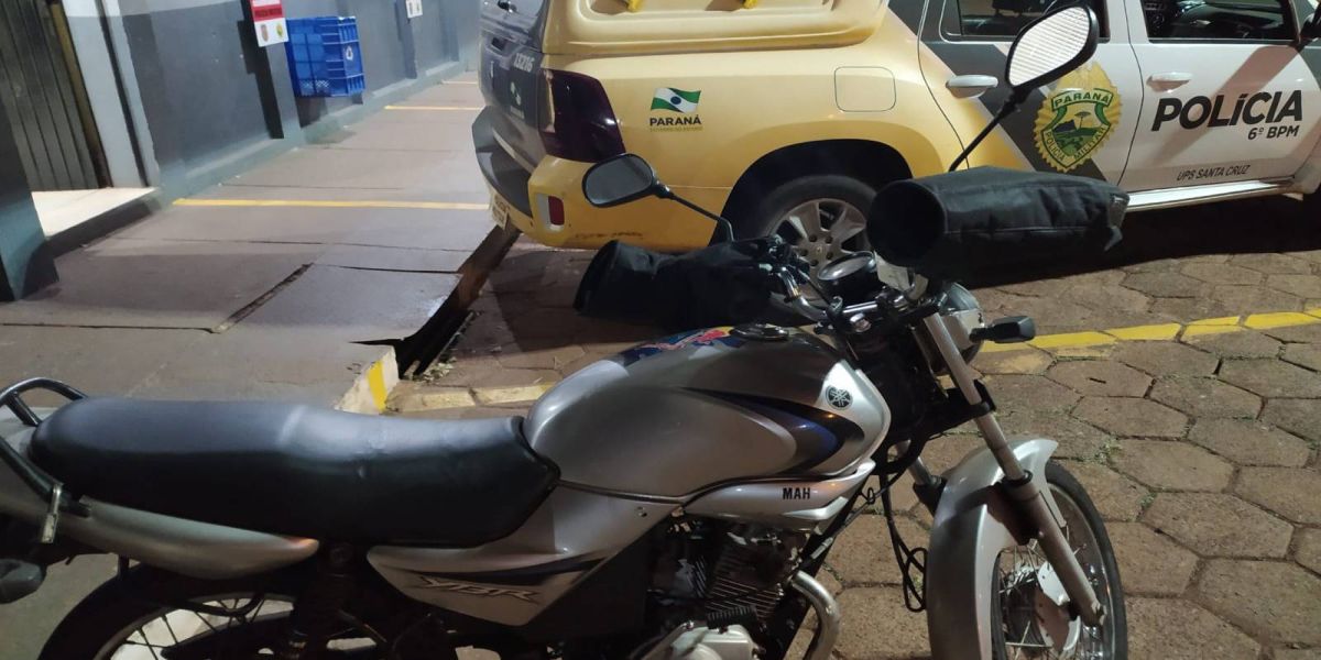 Polícia Militar apreende menor de idade, minutos após furtar motocicleta na Rua Salgado Filho