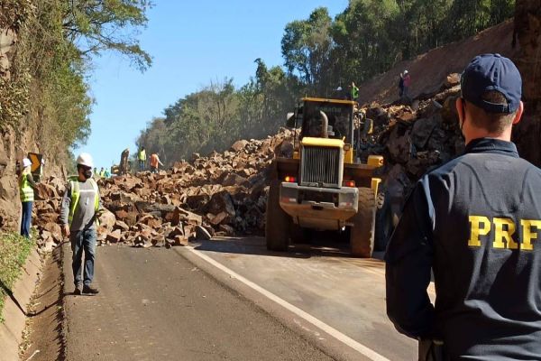 Novas detonações de rochas estão programadas na BR-277 em Guaraniaçu