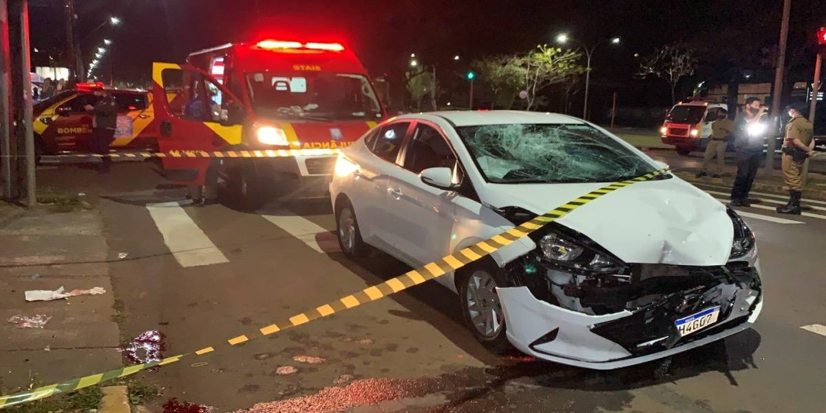 Motociclista fica em estado grave após colisão de trânsito na Av. Brasil
