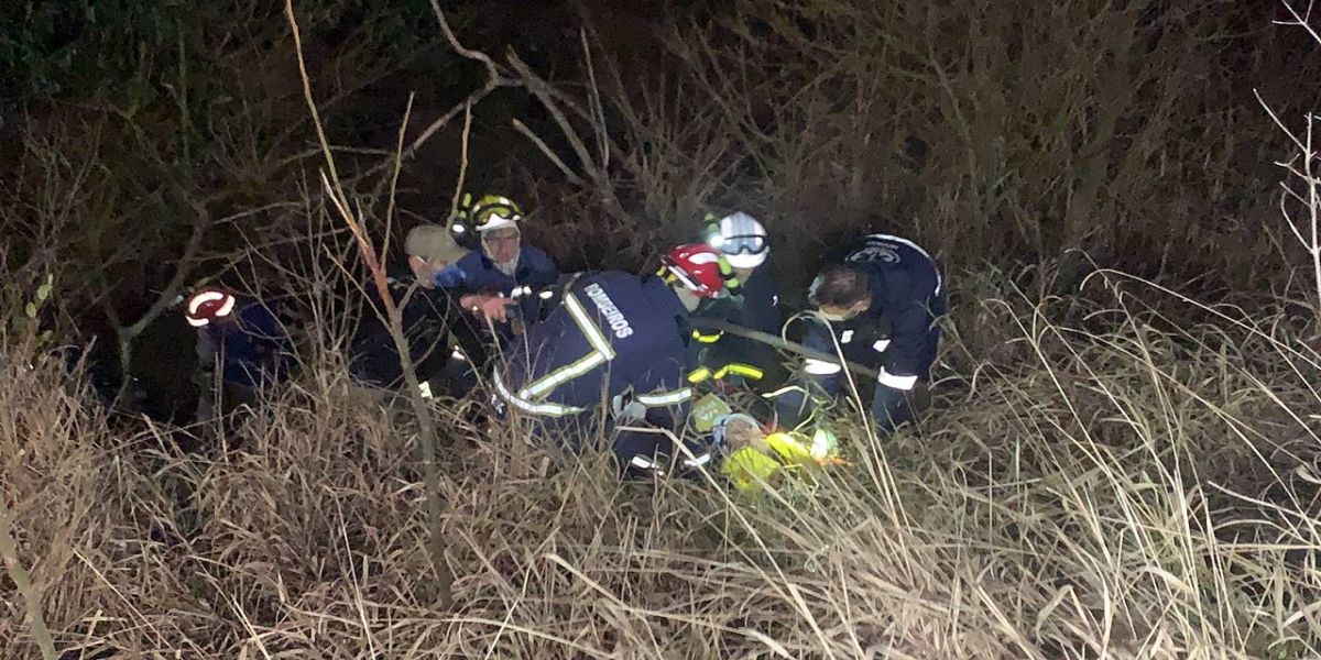 Após atropelar capivaras, Corolla capota e só para, após cair em ribanceira as margens da BR-467