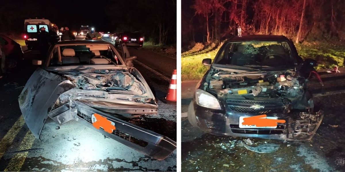 Forte colisão de trânsito é registrada na BR-277 em Guaraniaçu