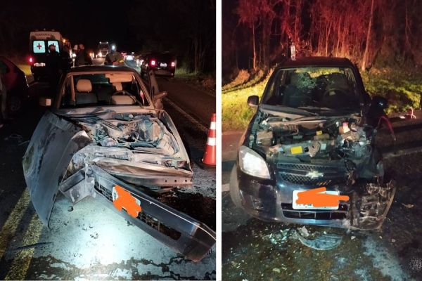 Forte colisão de trânsito é registrada na BR-277 em Guaraniaçu